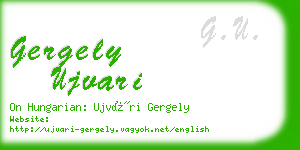 gergely ujvari business card